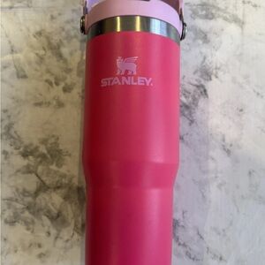 Stanley Camelia Pink Cup 30 oz Iceflow Flip Straw Tumbler